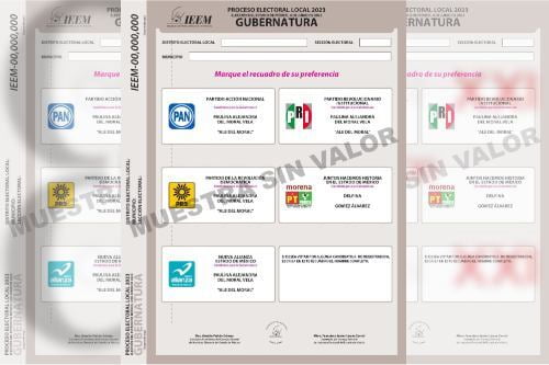 Impresión de boletas electorales es conforme a lo que dicta la ley y fue aprobada por representantes de partidos políticos: IEEM
